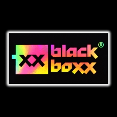Aufkleber Blackboxx Logo - Rainbow Hologramm