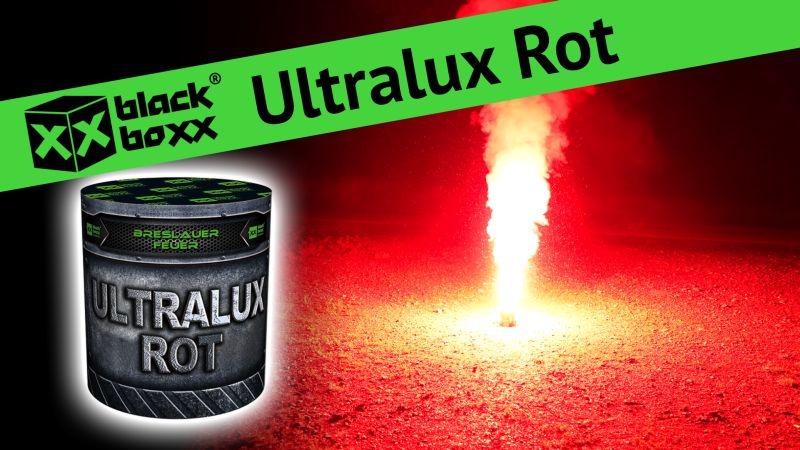 Bresslauer Feuer ROT Blackboxx ULTRALUX Magnesium-Bodenleuchtkörper